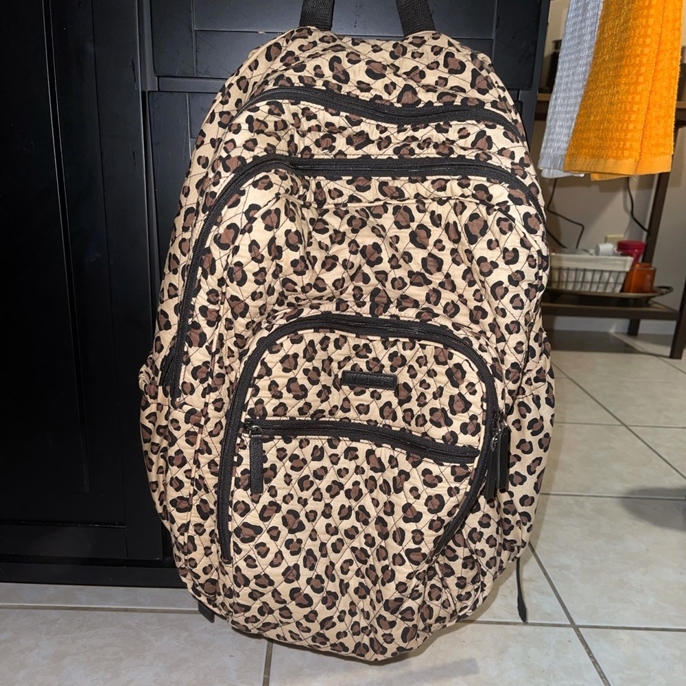 Vera Bradley Cheetah Print 3 pocket backpack